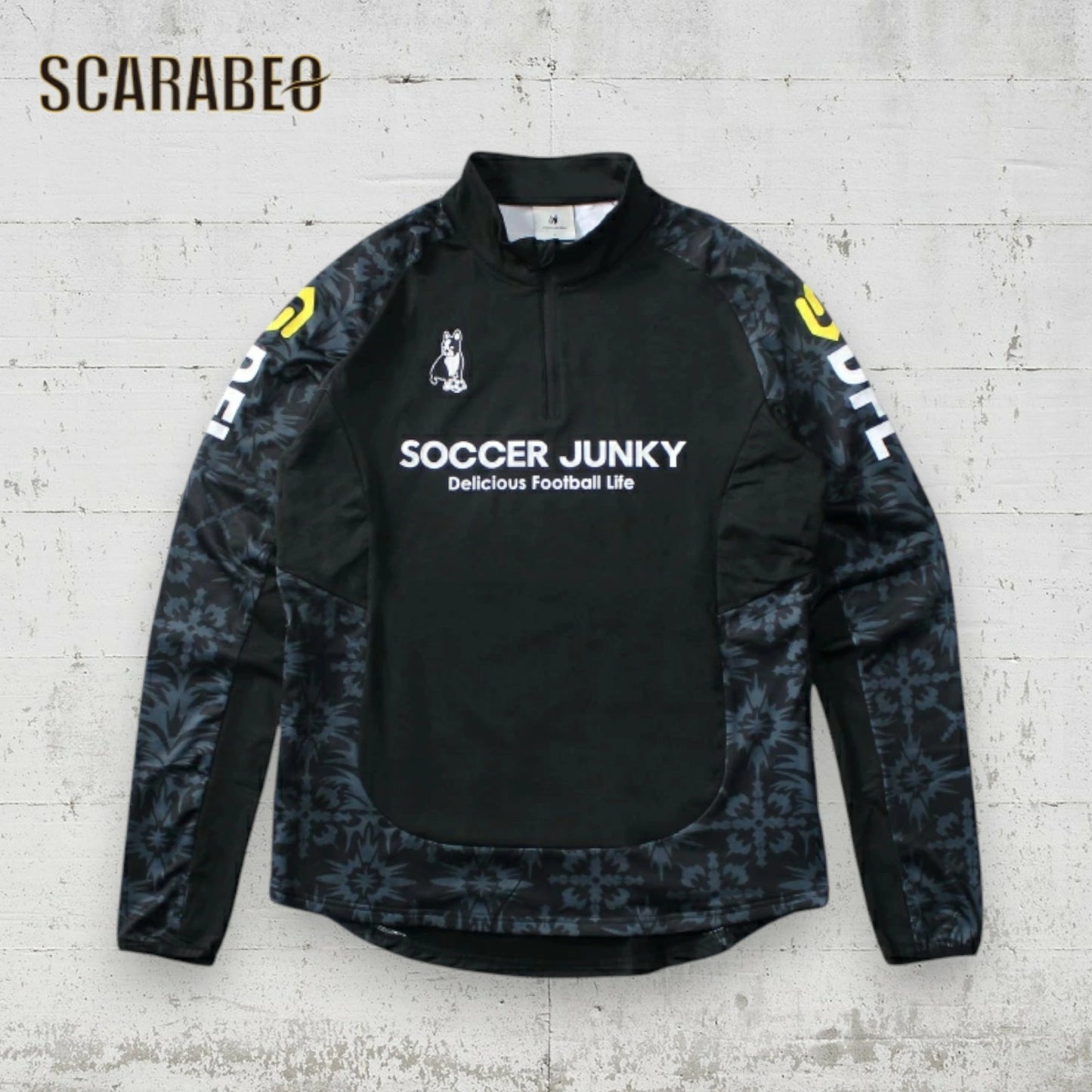 サッカージャンキー Soccer Junky フルールドゥリ 裏起毛 ハーフジップ トレーニングジャージ メンズ ジュニア サッカー フットサル 長袖 25AW sj25d12