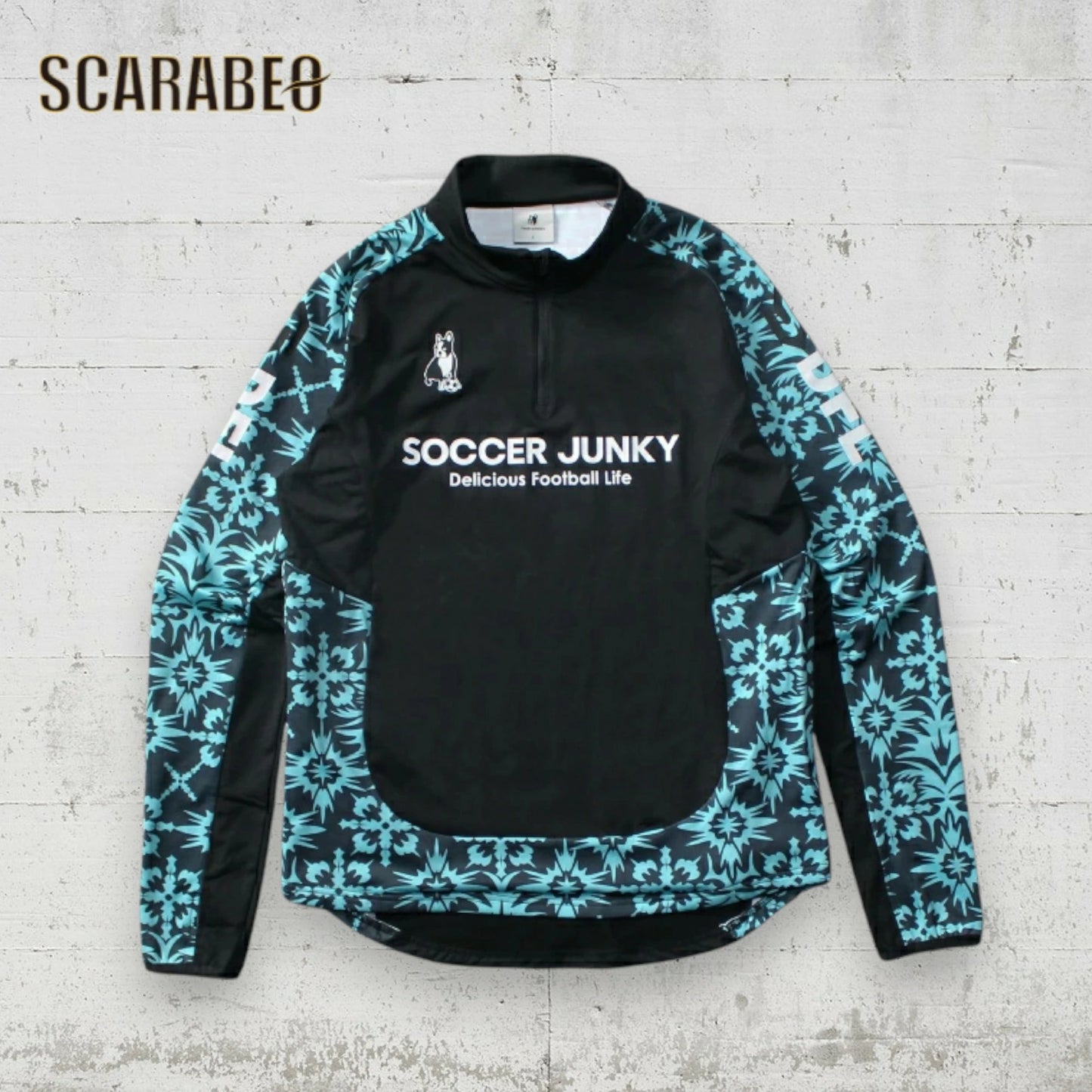 サッカージャンキー Soccer Junky フルールドゥリ 裏起毛 ハーフジップ トレーニングジャージ メンズ ジュニア サッカー フットサル 長袖 25AW sj25d12