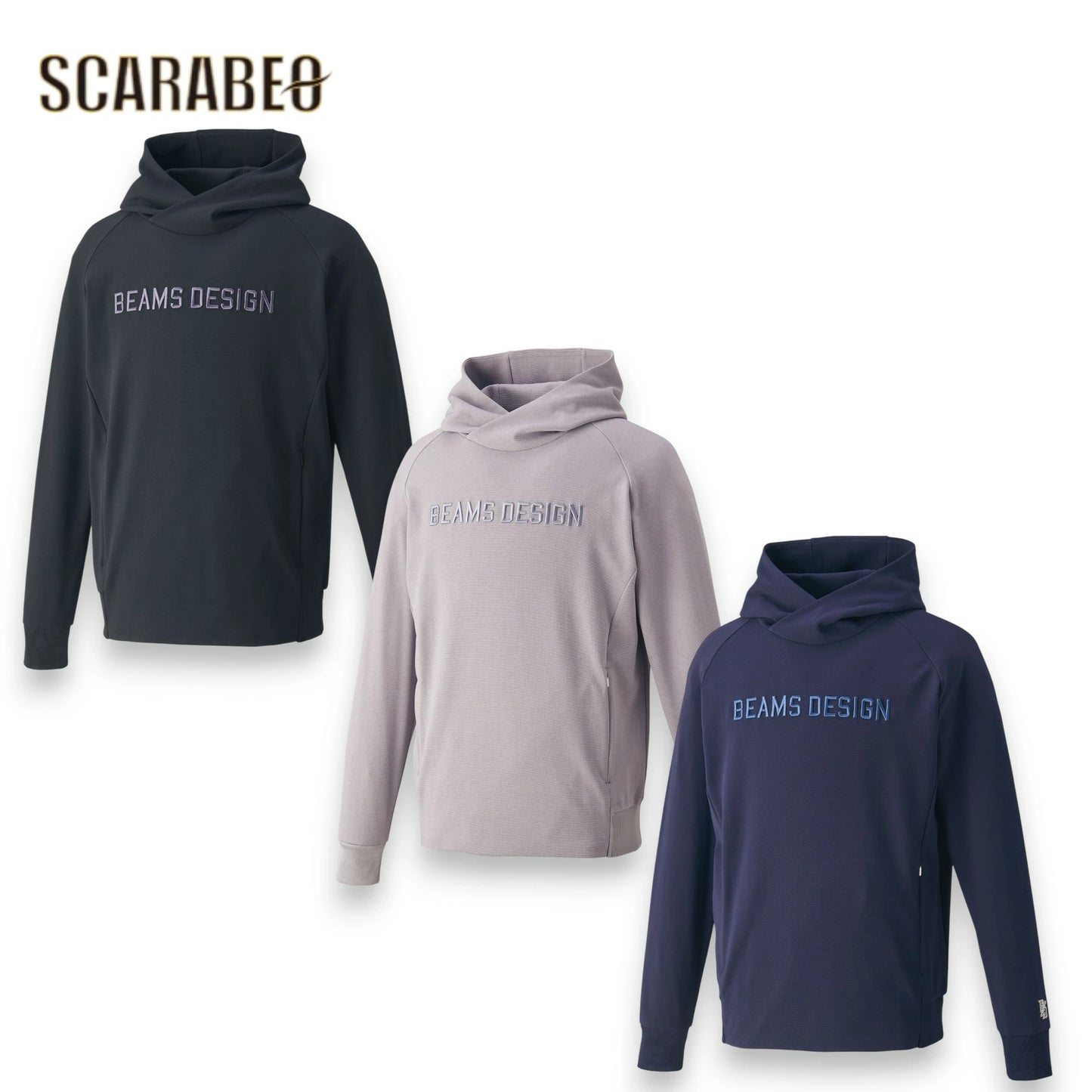 ZETT by BEAMS DESIGN スウェットパーカー メンズ レディース ポリエステル100％ 日本製 S～3XO グレー ブラック ネイビー BOS75004 トレーニング カジュアル スポーツ bos75004