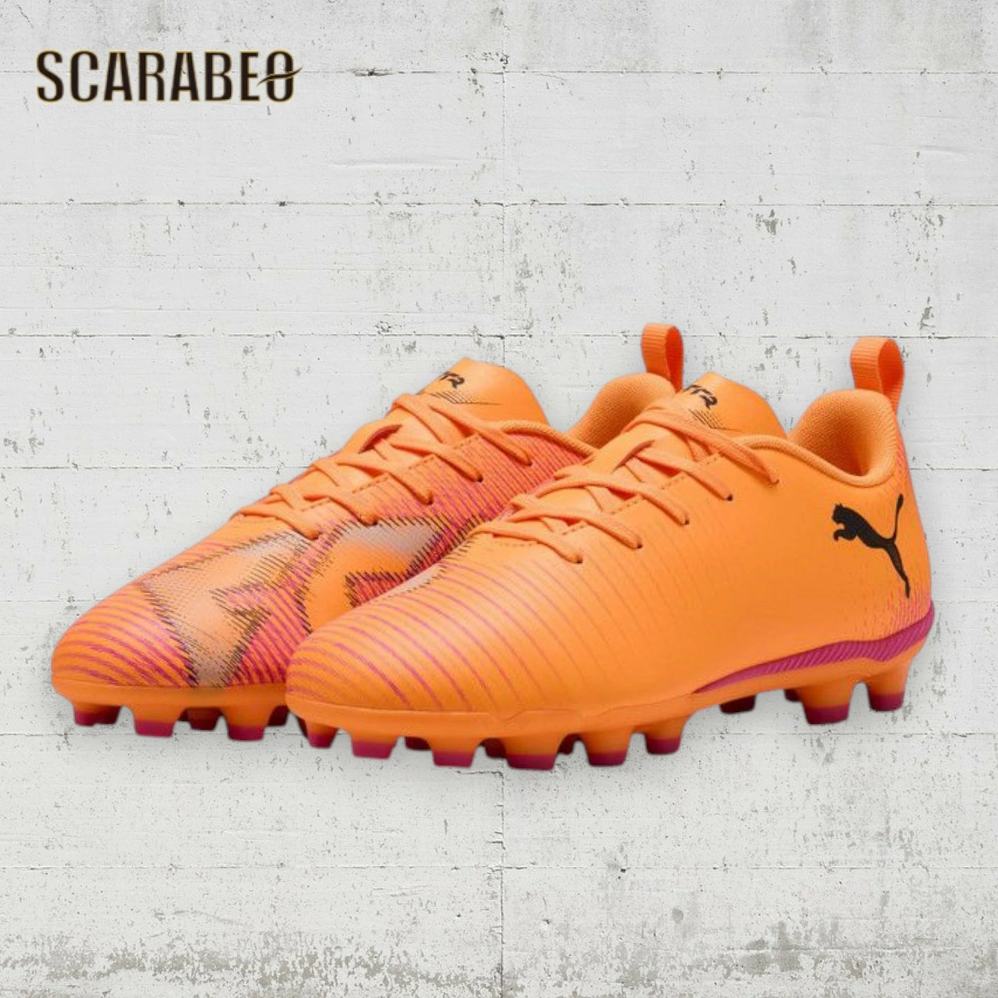 プーマ フューチャー 8 プレイ HG/AG+MID ジュニア 108624-03 サッカースパイク 土・人工芝対応 HOT PURSUIT PACK ジュニアスパイク PUMA FUTURE 8 PLAY HG/AG+MID Jr 25AW 108624-03