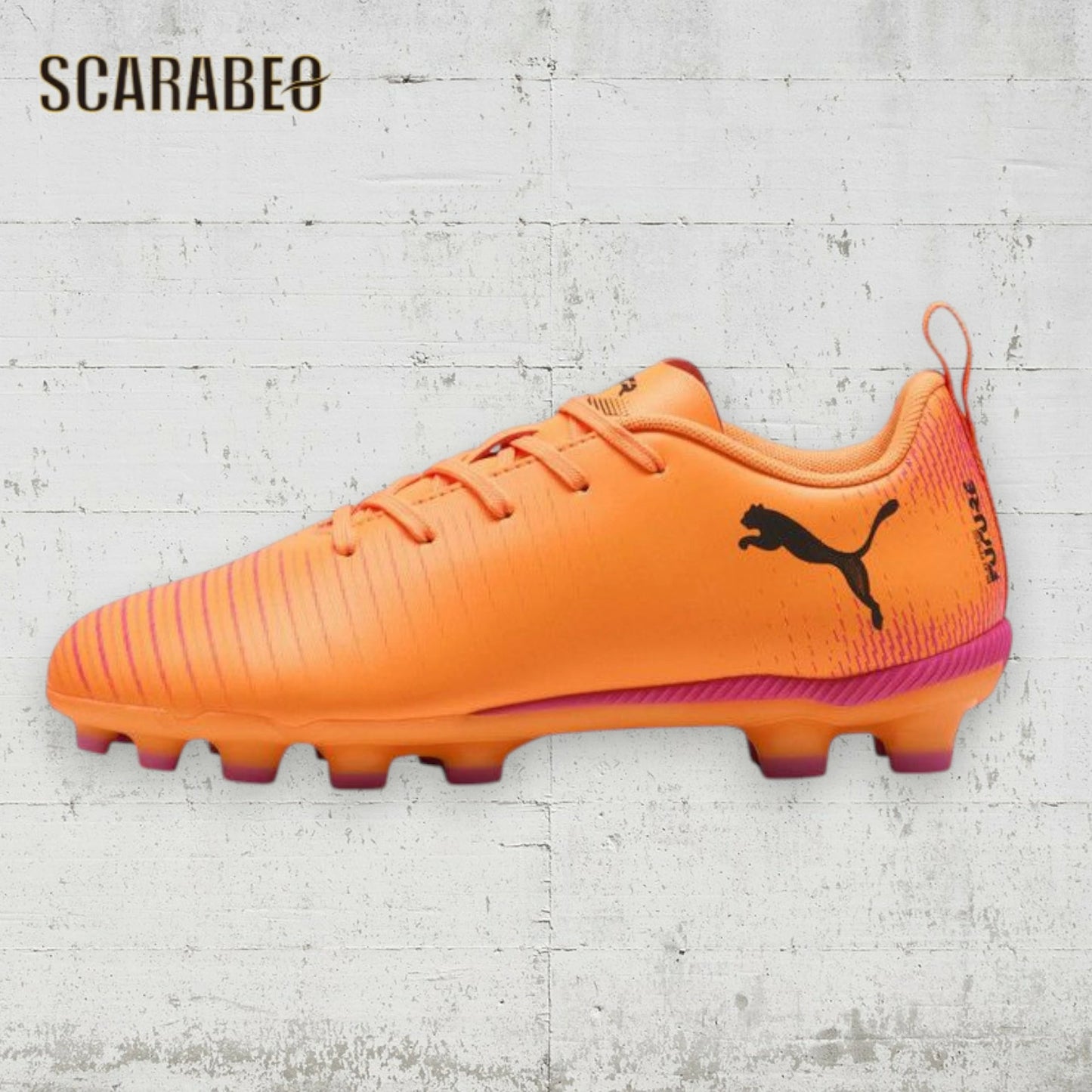 プーマ フューチャー 8 プレイ HG/AG+MID ジュニア 108624-03 サッカースパイク 土・人工芝対応 HOT PURSUIT PACK ジュニアスパイク PUMA FUTURE 8 PLAY HG/AG+MID Jr 25AW 108624-03