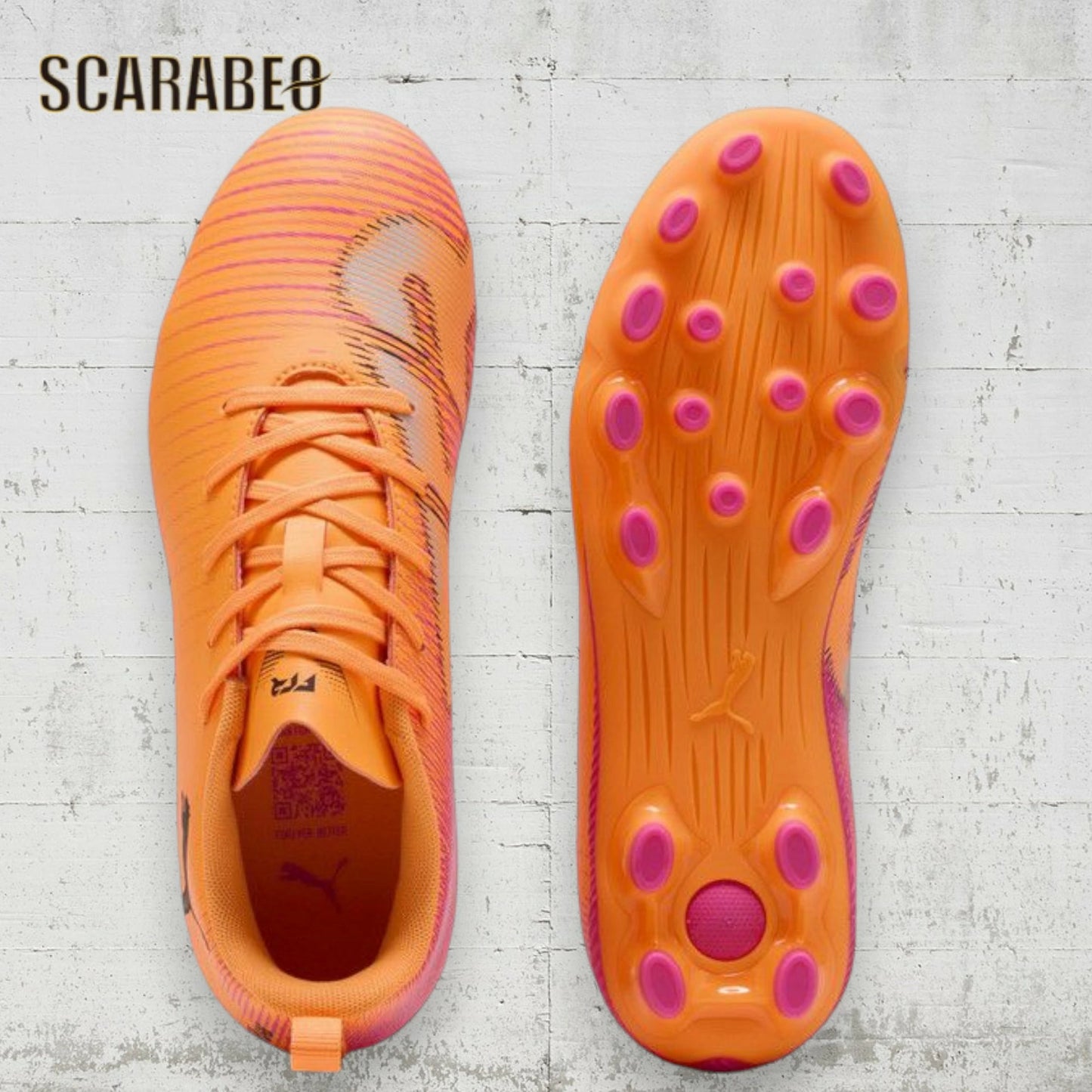 プーマ フューチャー 8 プレイ HG/AG+MID ジュニア 108624-03 サッカースパイク 土・人工芝対応 HOT PURSUIT PACK ジュニアスパイク PUMA FUTURE 8 PLAY HG/AG+MID Jr 25AW 108624-03