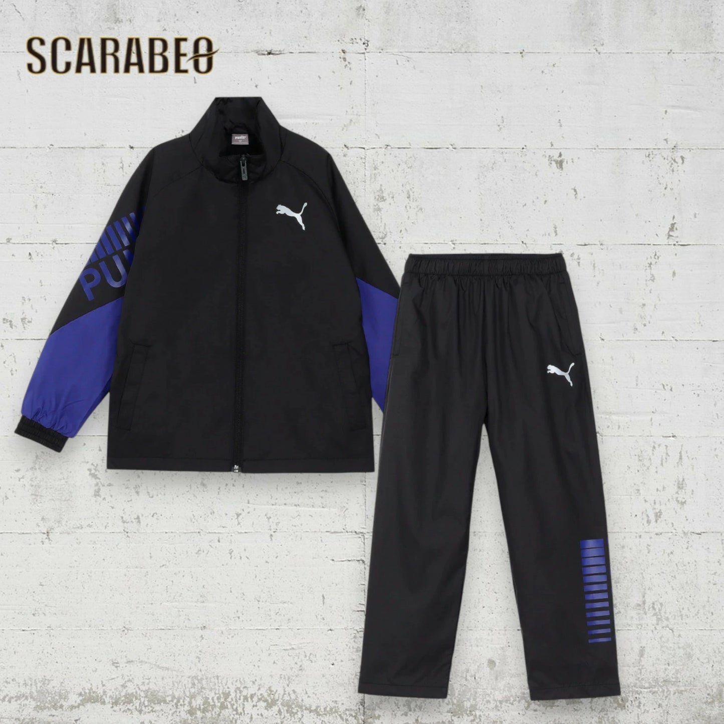 プーマ PUMA ジュニア キッズ 子供 ウインドブレーカー 上下セット 683616 683617 WINDCELL トレーニングウェア サッカー スポーツ 運動 会 学校 683616-683617