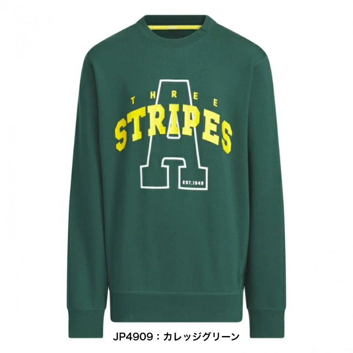 アディダス adidas ジュニア キッズ クルースウェット U CLG トレーナー 子供用 長袖 スウェットシャツ JP4908 JP4909 JP4910 スポーツウェア カレッジルック kpx91