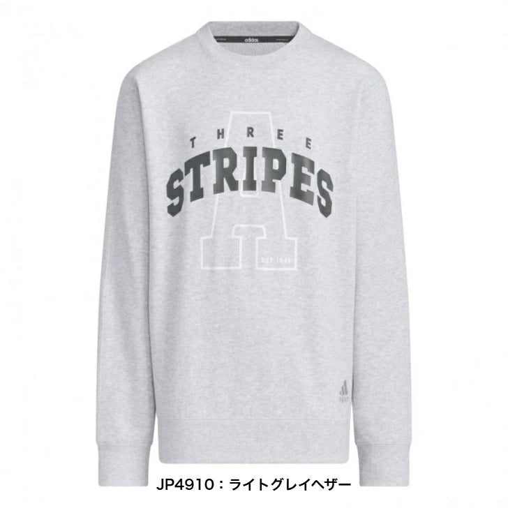 アディダス adidas ジュニア キッズ クルースウェット U CLG トレーナー 子供用 長袖 スウェットシャツ JP4908 JP4909 JP4910 スポーツウェア カレッジルック kpx91