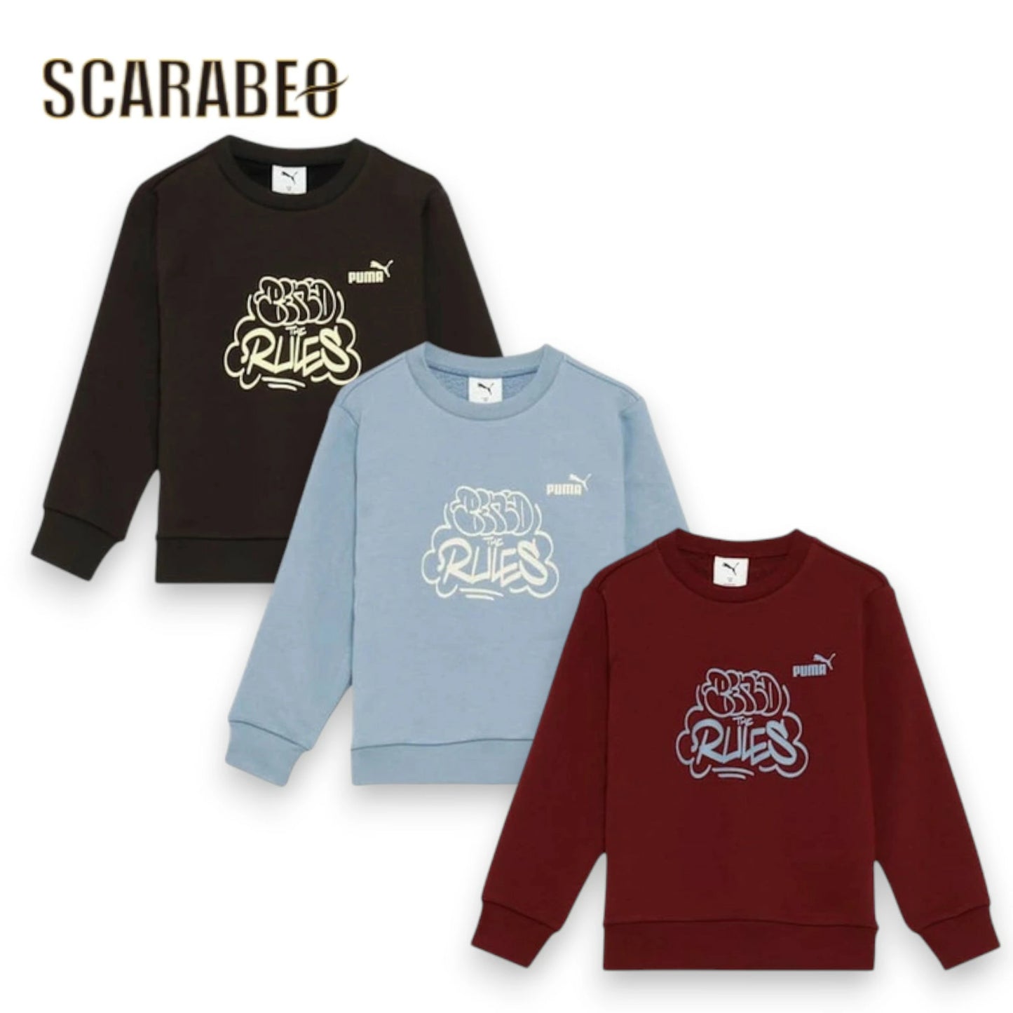 プーマ PUMA ジュニア キッズ 子供 MID90S クルースウェット B 689987 スウェット トレーナー スポーツウェア グラフィック クルーネック 689987