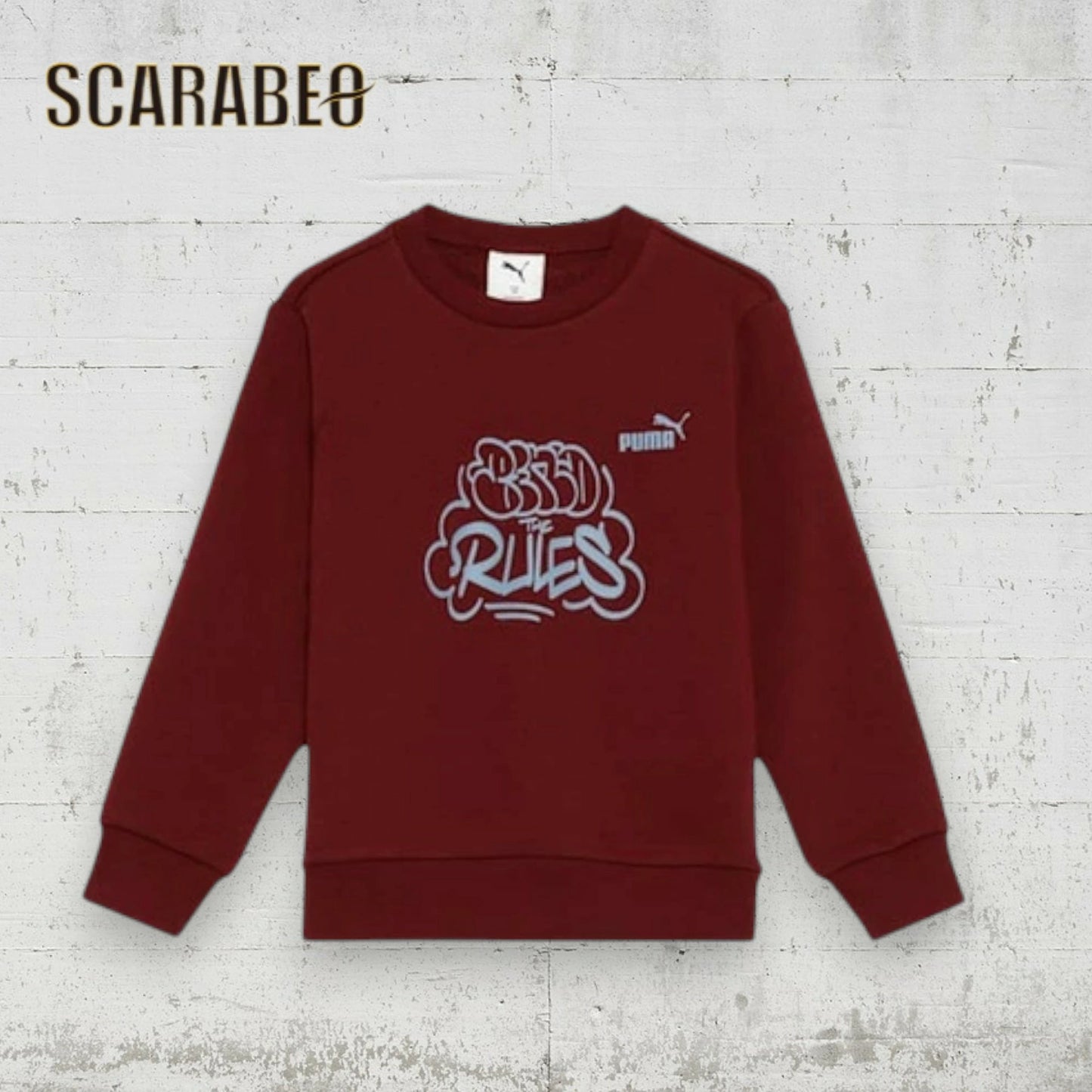 プーマ PUMA ジュニア キッズ 子供 MID90S クルースウェット B 689987 スウェット トレーナー スポーツウェア グラフィック クルーネック 689987