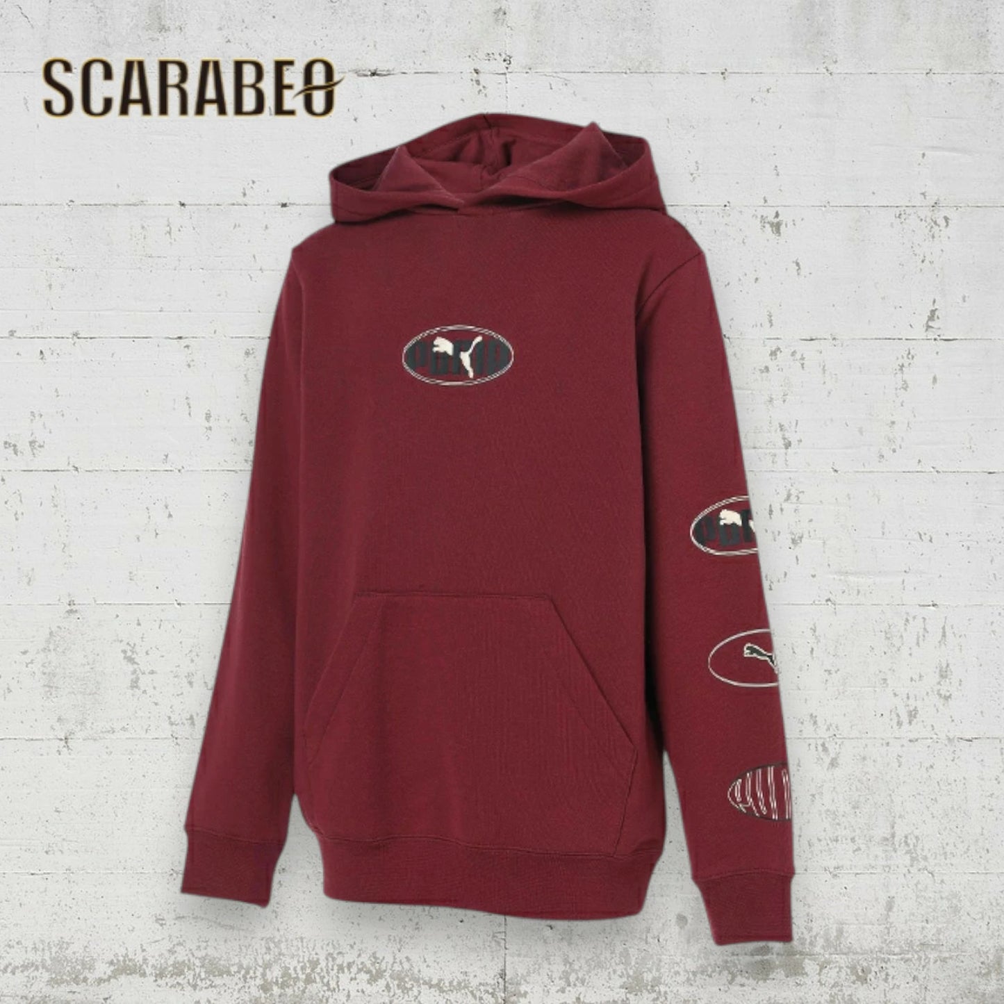 PUMA プーマ ジュニア キッズ 子供 スウェット パーカー ESS LOGO LAB エグゼキューション HD TR B 691183 フーディ フレンチテリー スポーツウェア トレーナー ブラック ブルー ボルドー 691183