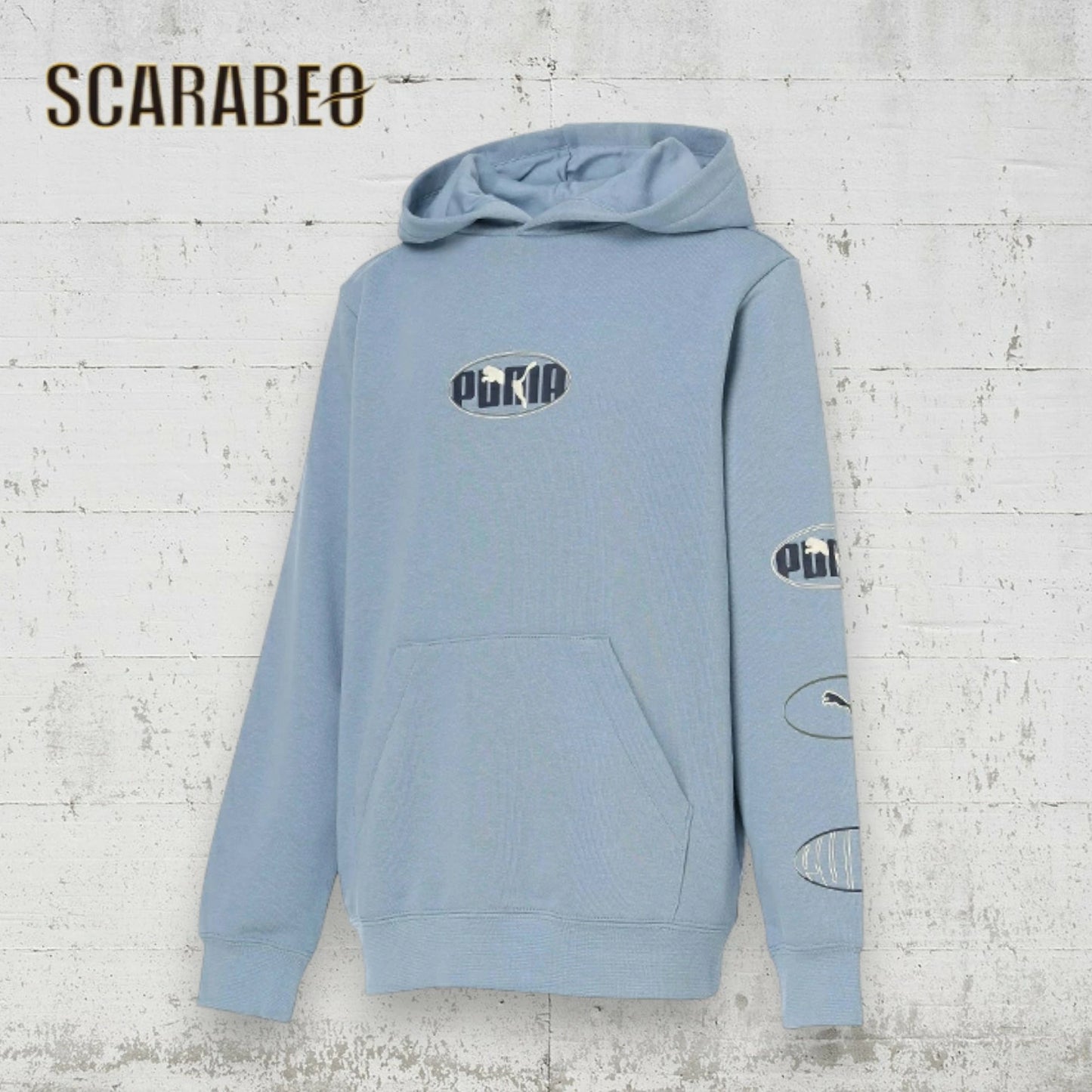 PUMA プーマ ジュニア キッズ 子供 スウェット パーカー ESS LOGO LAB エグゼキューション HD TR B 691183 フーディ フレンチテリー スポーツウェア トレーナー ブラック ブルー ボルドー 691183