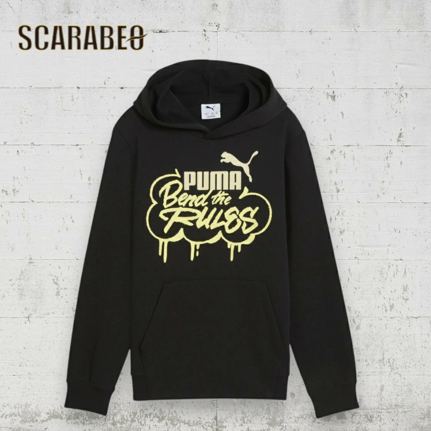 PUMA プーマ ジュニア キッズ 子供 スウェット パーカー MID90S HD TR B 691185 フレンチテリー フーディ 90年代 レトロ スポーツウェア トレーナー ブラック ブルー 691185