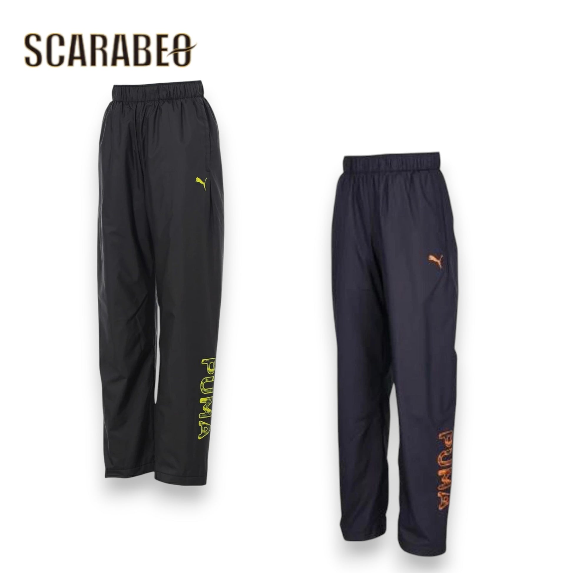 PUMA プーマ ジュニア キッズ 子供 ウインドブレーカー パンツ ACTIVE SPORTS トリコットライニング ウーブンパンツ 689968 防風 撥水 WINDCELL スポーツウェア ロングパンツ ブラック ネイビー 689968