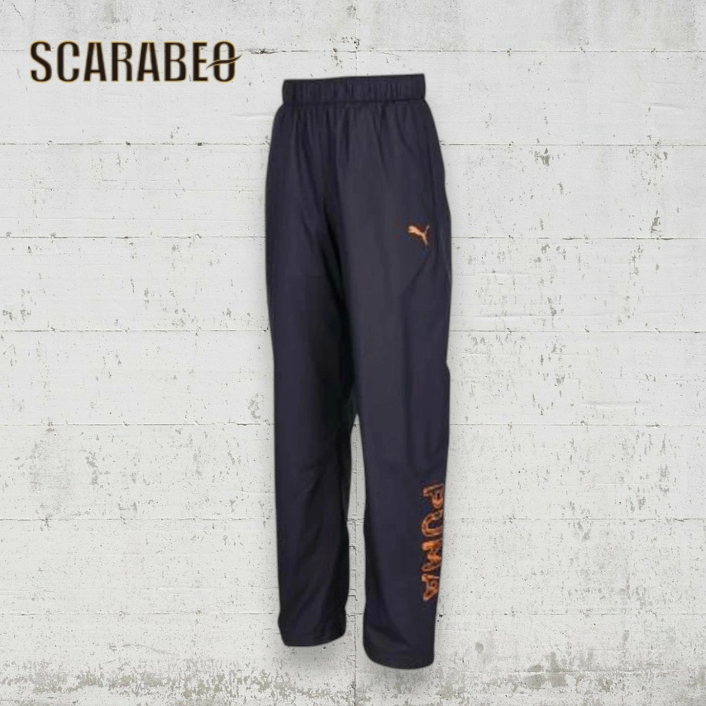 PUMA プーマ ジュニア キッズ 子供 ウインドブレーカー パンツ ACTIVE SPORTS トリコットライニング ウーブンパンツ 689968 防風 撥水 WINDCELL スポーツウェア ロングパンツ ブラック ネイビー 689968