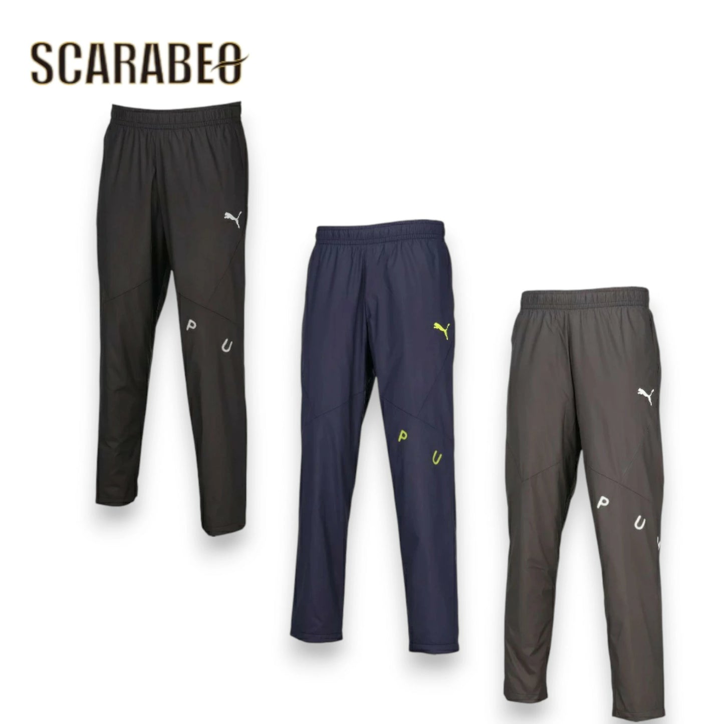 PUMA プーマ ユニセックス サッカーウェア TAD 裏起毛 トリコットライナーパンツ WINDCELL 撥水 ロングパンツ 528012 ブラック ネイビー グレー 528012