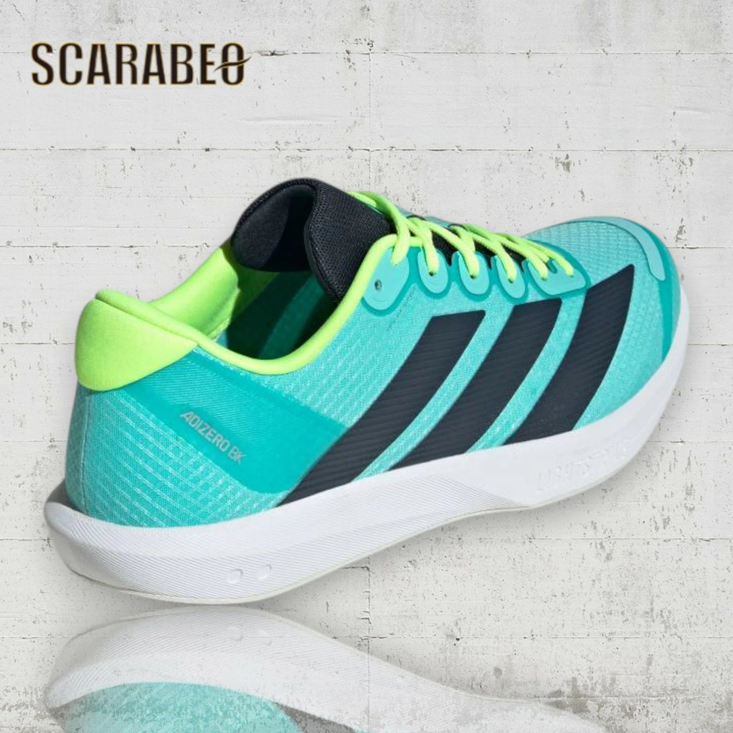 アディダス adidas アディゼロ BK JP6543 ランニングシューズ メンズ レディース ユニセックス 学生 部活用 軽量 クッション性 トレーニング 通学 シューズ jp6543