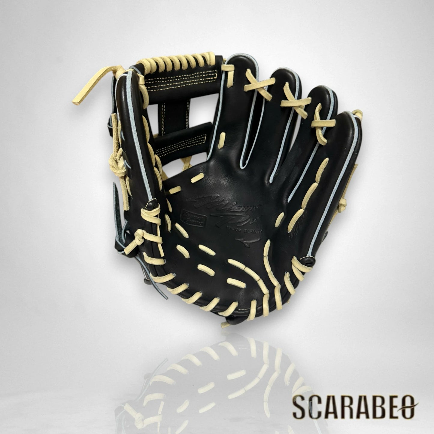 ミズノ MIZUNO 硬式用 グローブ 内野手用 ミズノプロ CRAFTED Edition 長岡型 サイズ10 高校野球対応 ブラック×ブロンド 日本製 1AJGH32043 専用袋付き 1ajgh32043