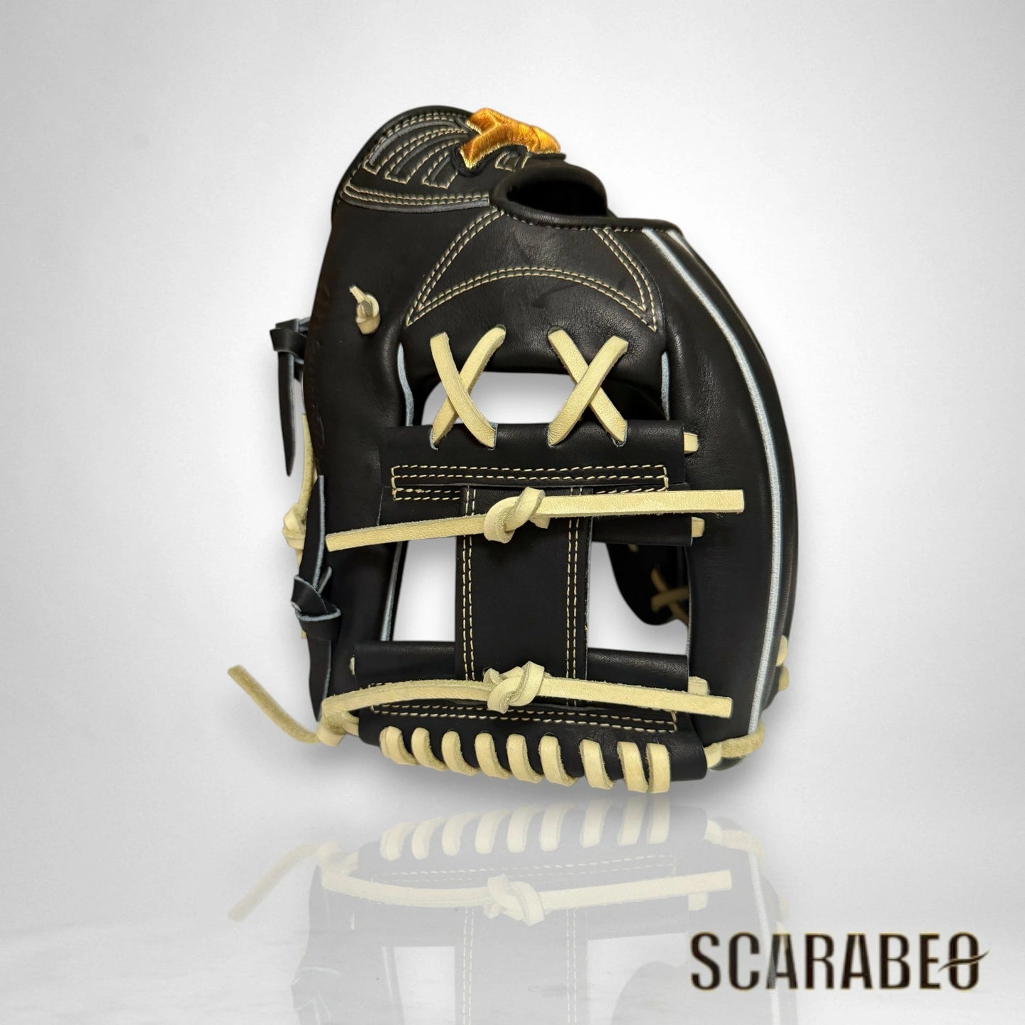 ミズノ MIZUNO 硬式用 グローブ 内野手用 ミズノプロ CRAFTED Edition 長岡型 サイズ10 高校野球対応 ブラック×ブロンド 日本製 1AJGH32043 専用袋付き 1ajgh32043