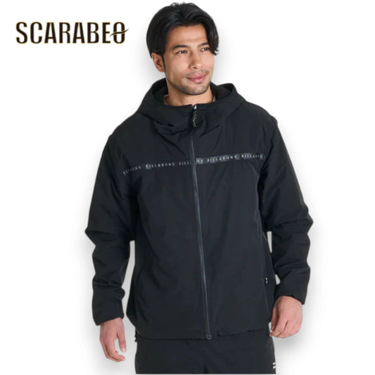 BILLABONG メンズ A/DIV. THERMO MESH ジャケット セットアップ対応 ジップアップパーカー 保温 通気 BLK 2025秋冬モデル BF012015