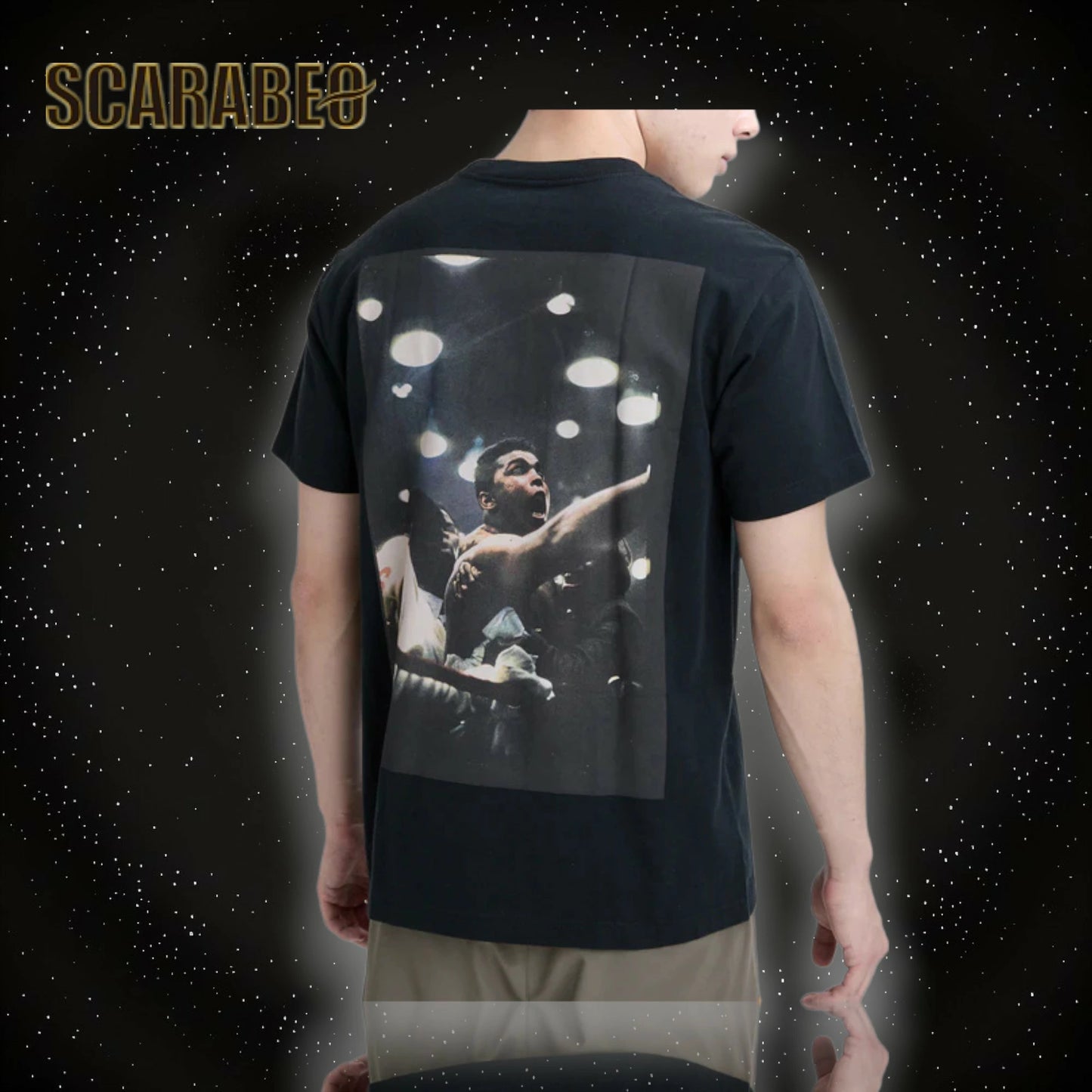 RVCA メンズ ALI RINGSIDE SS Tシャツ コラボ モハメド・アリ ヘビーウェイト リラックスフィット ストリート BLK 2025秋冬モデル BF042203 bf042203