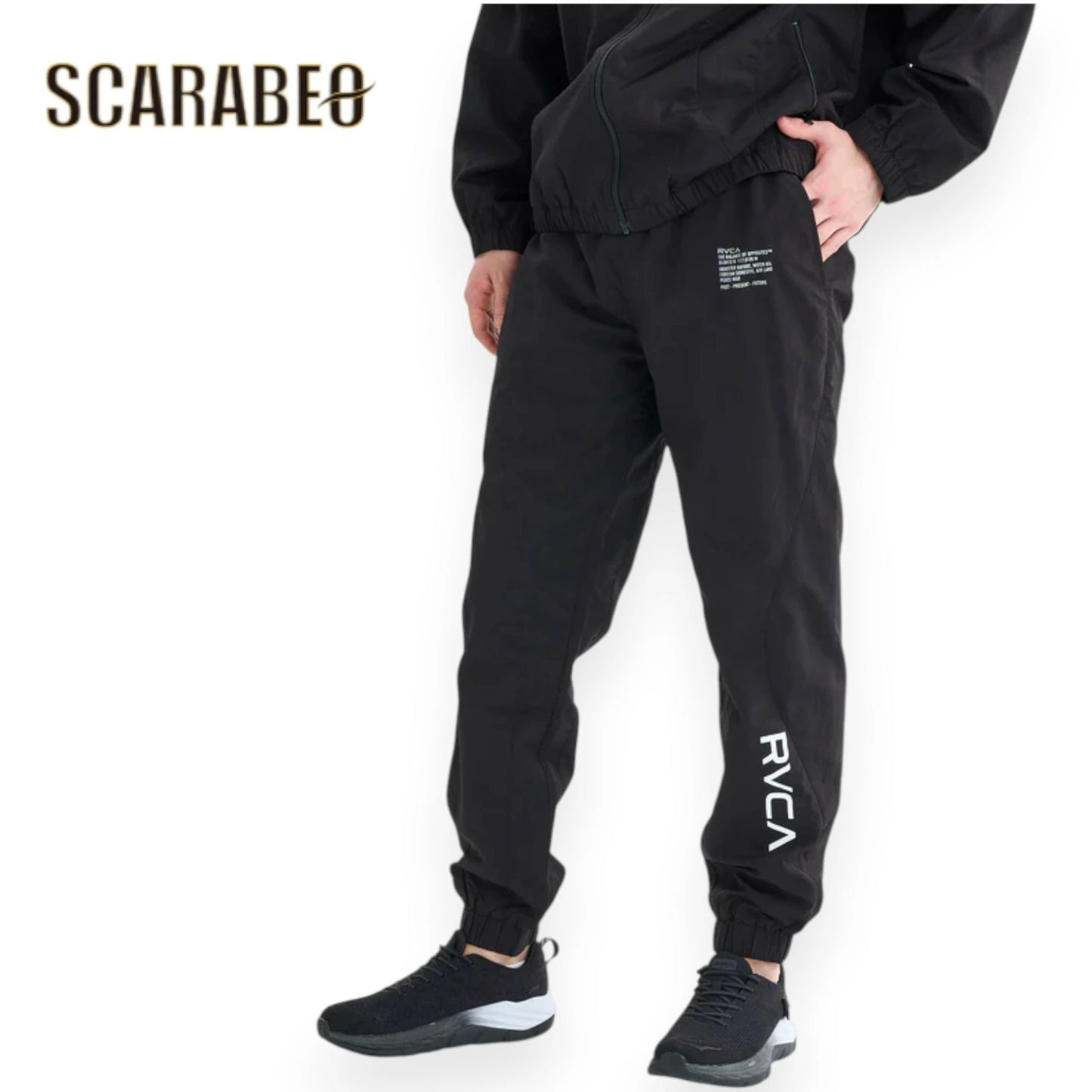 RVCA メンズ MIL NYLON PT ロングパンツ ナイロンパンツ 撥水 防風 軽量 アウトドア スポーツ BLK 2025秋冬モデル BF042705 bf042705