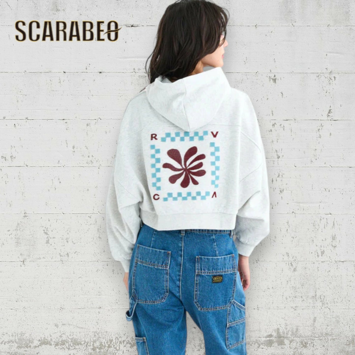 RVCA レディース COURT BALLOON FIT HOODIE パーカー バルーンシルエット クロップド丈 ドルマンスリーブ GRY 2025秋冬モデル BF044012 bf044012