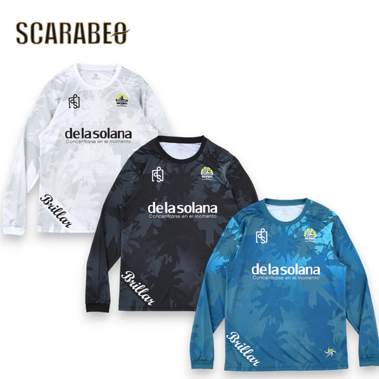 De la solana デラソラーナ 長袖 ロングTシャツ DS25F40 ドライ 吸汗速乾 メンズ トレーニング シャツ サッカー フットサル ウェア 2025年秋冬モデル ds25f40