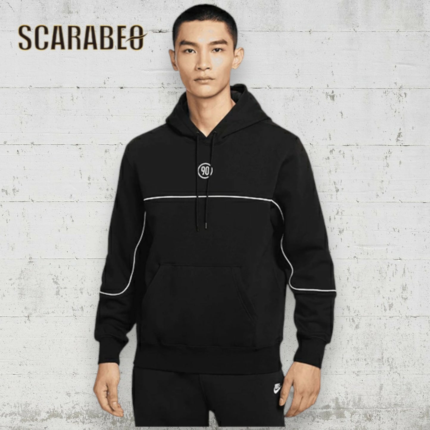 ナイキ トータル90 クラブ フーディ パーカー メンズ サッカー フットサル スウェット NIKE Club L/S Hoodie HV3510-010 ブラック×ホワイト hv3510-010