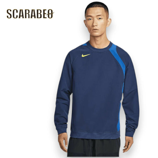 ナイキ トータル90 RPL L/S クルー メンズ サッカー スウェットトレーナー NIKE HQ3397-410 ミッドナイトネイビー×ゲームロイヤル×ライトニング hq3397-410