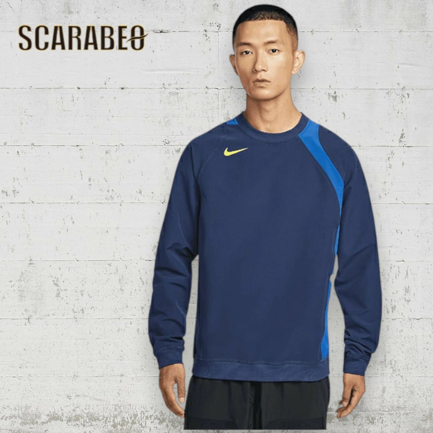 ナイキ トータル90 RPL L/S クルー メンズ サッカー スウェットトレーナー NIKE HQ3397-410 ミッドナイトネイビー×ゲームロイヤル×ライトニング hq3397-410