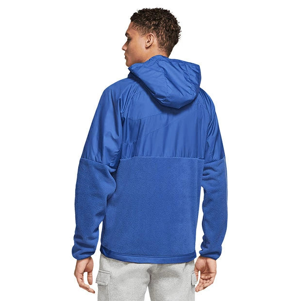 ナイキ フランス代表 2022 ウィンターライズド AWF ジャケット ブルー ゲームロイヤル/ホワイト メンズ サッカー NIKE FRANCE WINTERIZED AWF JACKET 防寒 撥水 フリース 裏地付き dh4890-480