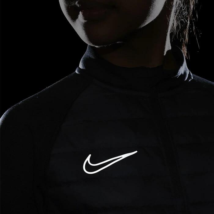 ナイキ セットアップTherma-FIT アカデミー ドリルトップ WW ジュニア ブラック ハイパーロイヤル/リフレクトシルバー NIKE WINTER WARRIOR トレーニングウェア サッカー 防寒 トップス 長袖