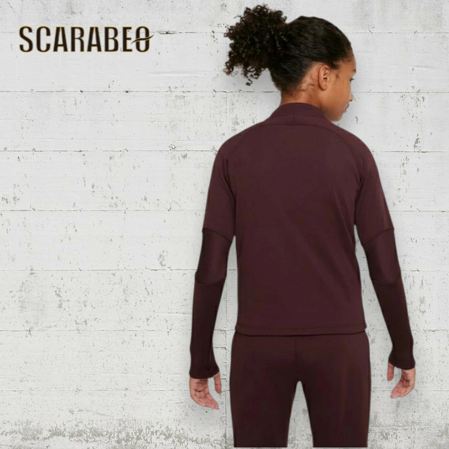 ナイキ アカデミー 23 ウィンターウォーリアー ドリルトップ＆パンツ ジュニア セットアップ バーガンディクラッシュ/リフレクトシルバー NIKE ACADEMY 23 WINTER WARRIOR ジャージ 上下セット 防寒 トレーニングウェア dc9154-dc9158-652