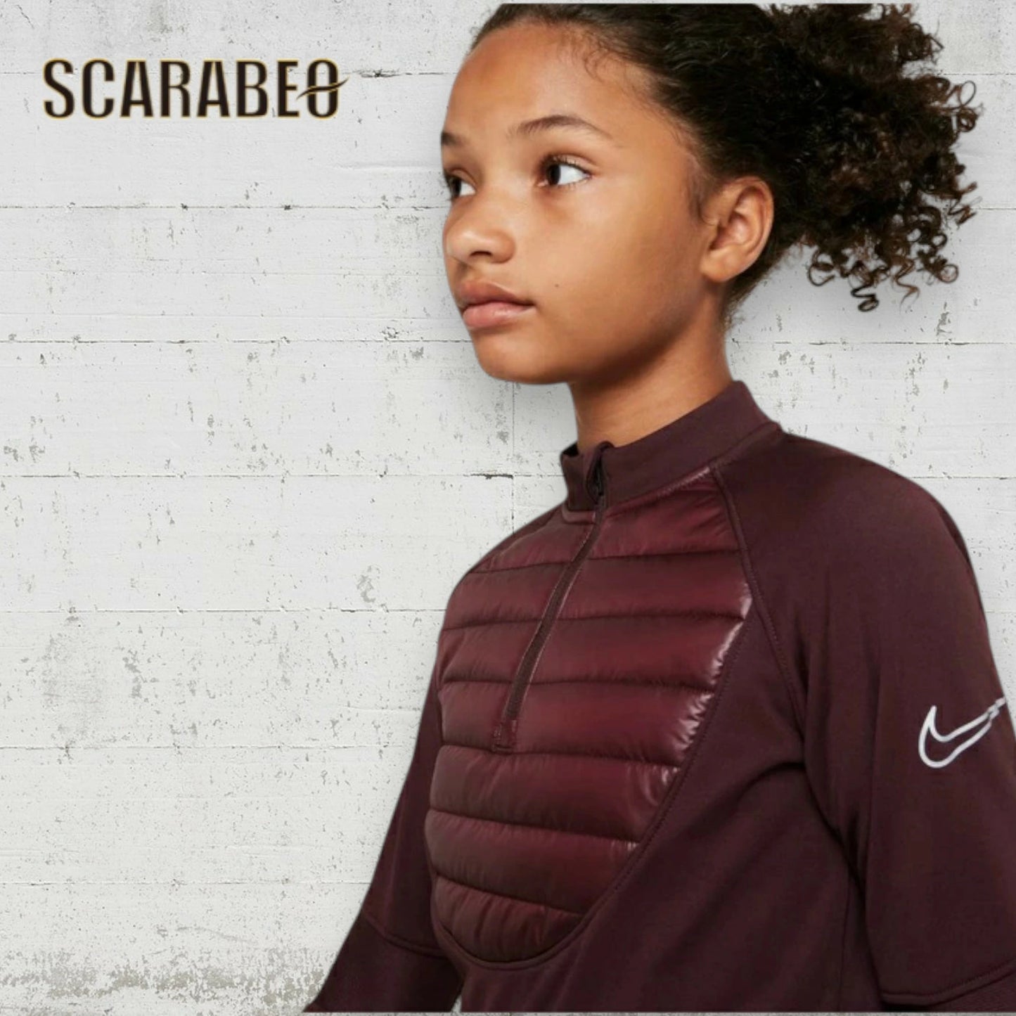 ナイキ アカデミー 23 ウィンターウォーリアー ドリルトップ＆パンツ ジュニア セットアップ バーガンディクラッシュ/リフレクトシルバー NIKE ACADEMY 23 WINTER WARRIOR ジャージ 上下セット 防寒 トレーニングウェア dc9154-dc9158-652