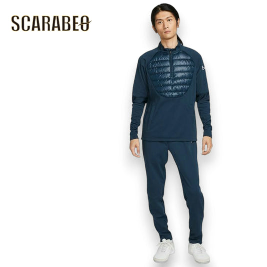 ナイキ メンズ TF アカデミー L/Sドリルトップ WW & Therma-FIT アカデミー ウィンター ウォリアー ピステパンツ DC9143-454 セットアップ NIKE サッカー トレーニングウェア 長袖 ロングパンツ 保温 吸汗速乾 dc9169-dc9143-454