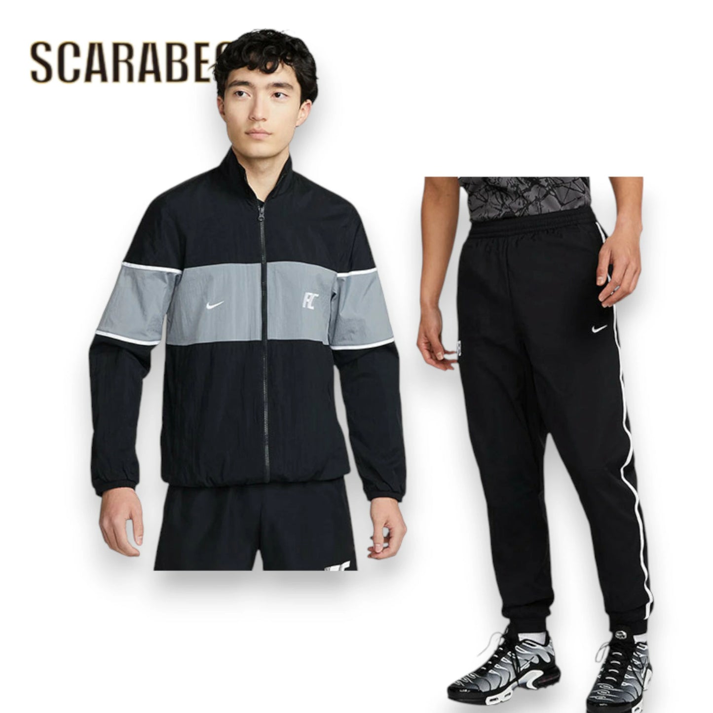 ナイキ NIKE レペル F.C. トラックスーツ 上下セット メンズ サッカー フットサル トレーニングウェア 撥水 軽量 フルジップジャケット＆パンツ ブラック NIKE FC RPL TRACK JACKET & PANTS dv9774-dv9796-010