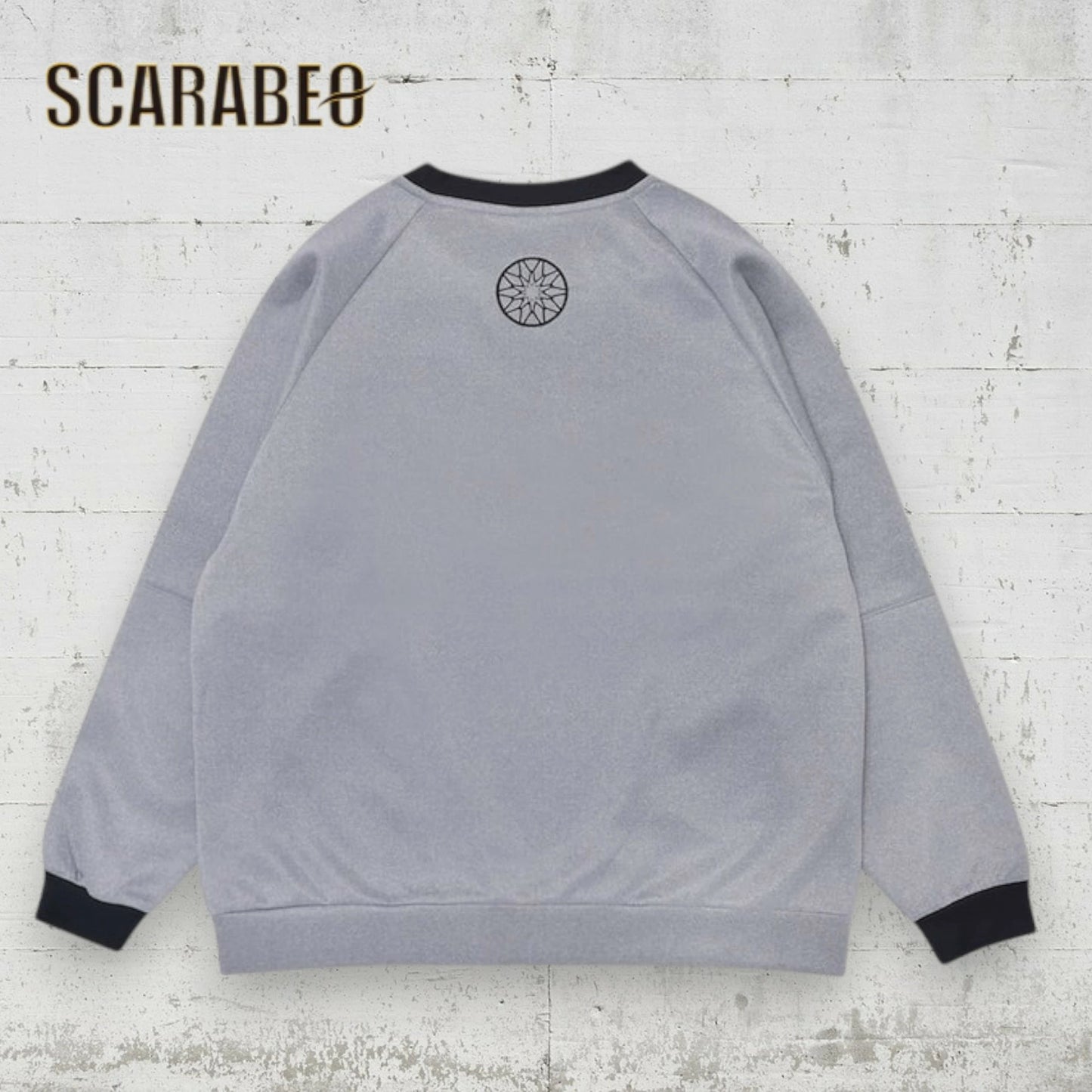 Arch アーチ BB rim ジャージ クルーネック トレーナー グレー T725-105 バスケウェア ジャージ生地 ゆったり ラグラン メンズ レディース t725-105