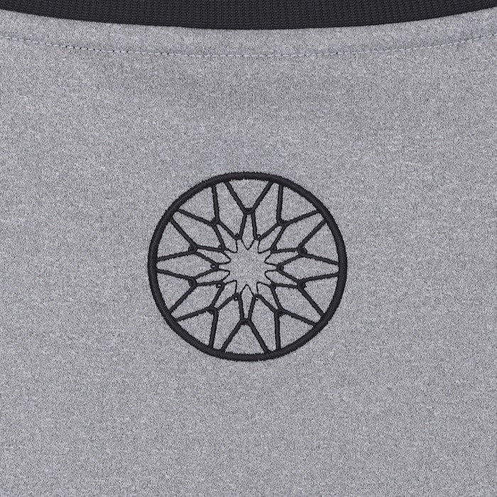 Arch アーチ BB rim ジャージ クルーネック トレーナー グレー T725-105 バスケウェア ジャージ生地 ゆったり ラグラン メンズ レディース t725-105