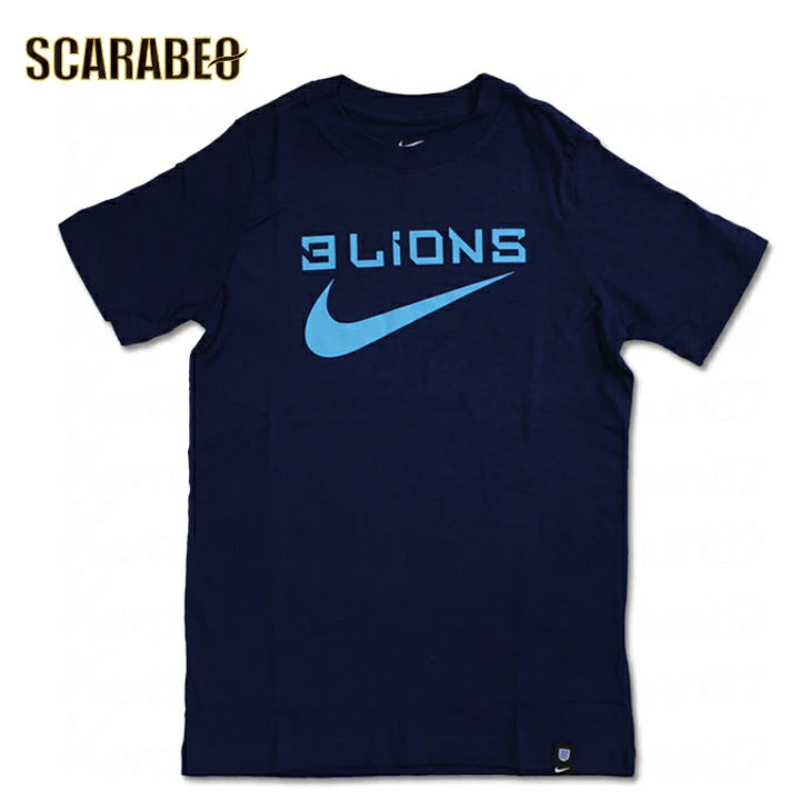 ナイキ NIKE ジュニア イングランド代表 FED WC22 半袖Tシャツ DH7788-492 キッズ 子供用 ブルーボイド サッカーウェア コットン100％ dh7788-492