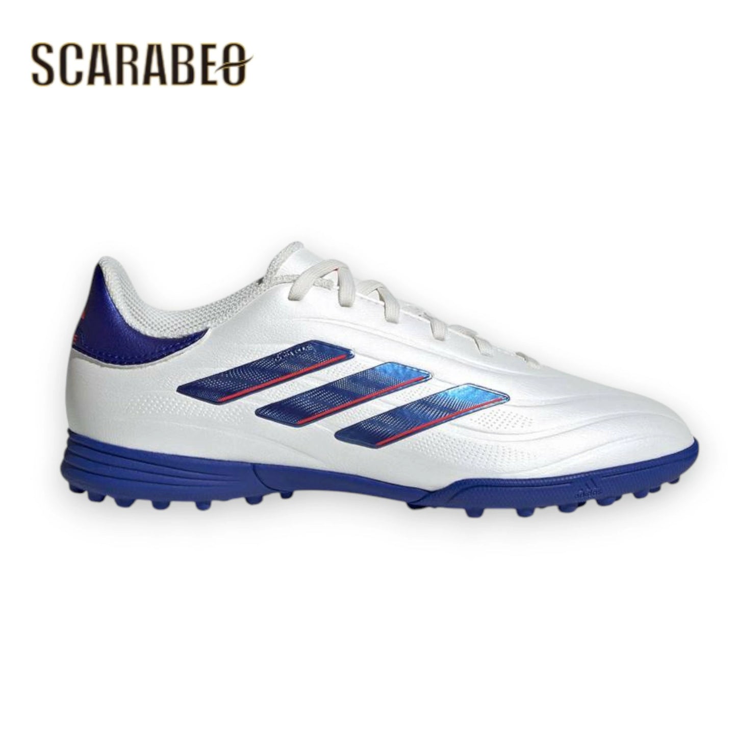 アディダス adidas ジュニア コパ ピュア 2 LEAGUE TF ターフ用 トレーニングシューズ Kids Cloud White / Lucid Blue / Solar Red サッカーシューズ 合成皮革 ig8692