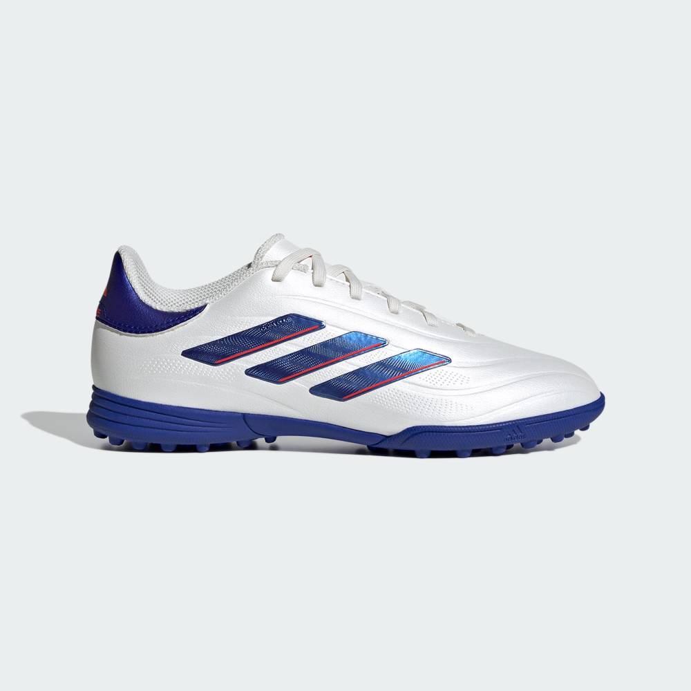 アディダス adidas ジュニア コパ ピュア 2 LEAGUE TF ターフ用 トレーニングシューズ Kids Cloud White / Lucid Blue / Solar Red サッカーシューズ 合成皮革 ig8692