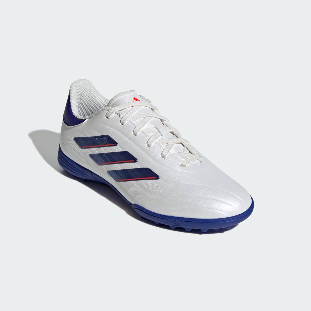 アディダス adidas ジュニア コパ ピュア 2 LEAGUE TF ターフ用 トレーニングシューズ Kids Cloud White / Lucid Blue / Solar Red サッカーシューズ 合成皮革 ig8692