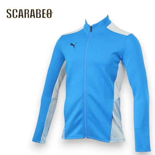 プーマ PUMA TEAMCUP TR トレーニング ジャケット メンズ レディース ELECTRIC BLUE 吸汗速乾 DRY CELL メッシュ 切替 スポーツウェア 658218 ベトナム製 657411-02