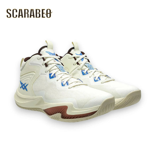 asics アシックス NOVA SURGE 3 ノヴァサージ 3 バスケットボールシューズ Ivory/Blue Coast メンズ 1061A048-750 クッション バウンスモデル ジャンプ アップ 高反発 FF BLAST PLUS 1061A048-750