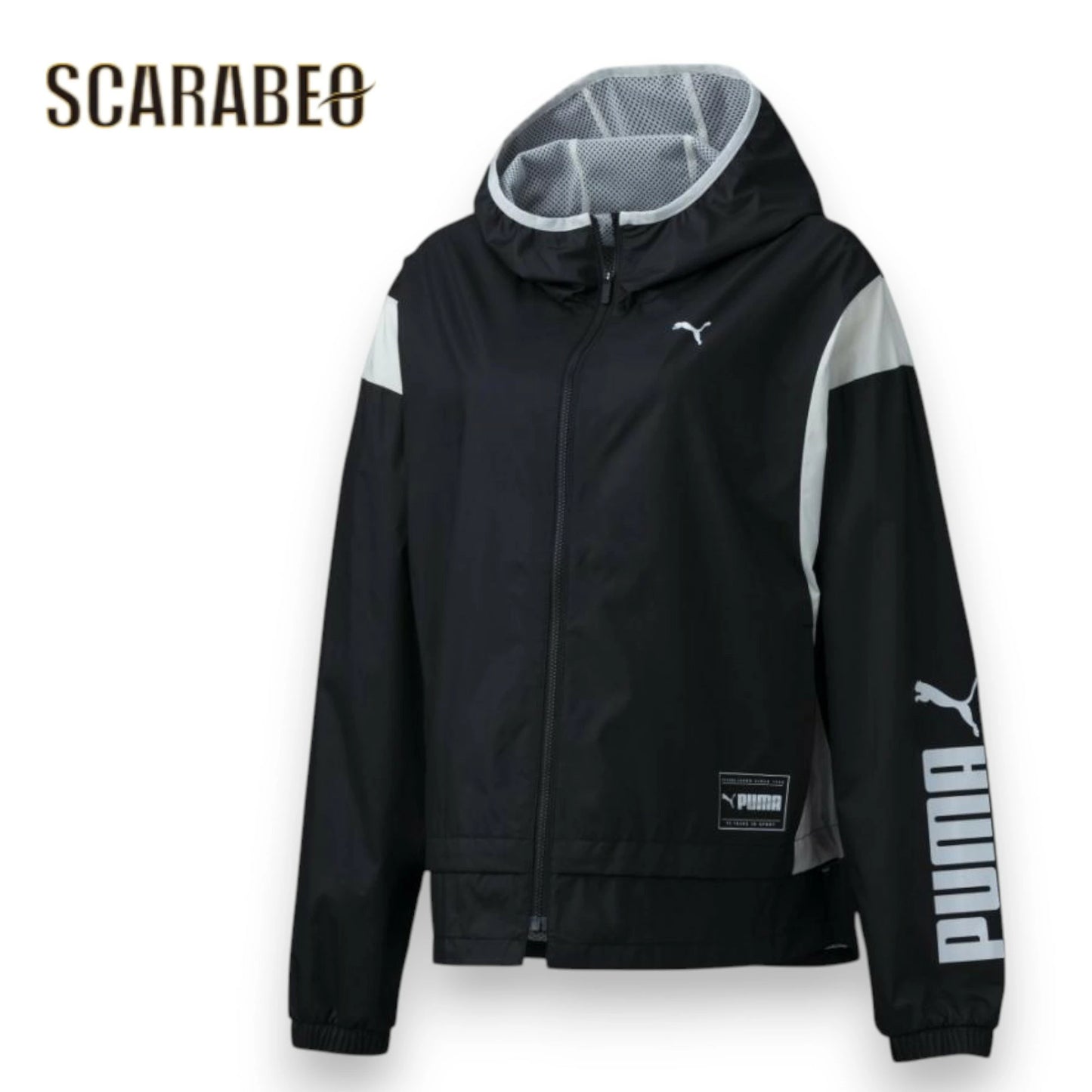 PUMA プーマ レディース ウインドジャケット ウラメッシュウーブン フーディー 防風 523539 オーバーサイズ スポーツウェア ブラック 523539