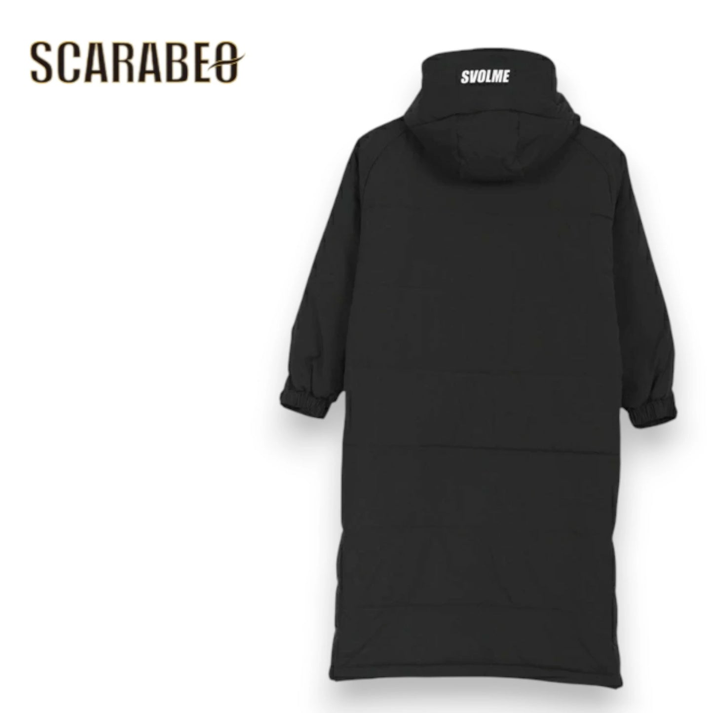 スボルメ SVOLME ジュニア 発熱中綿ベンチコート 1233-18104 キッズ 子供用 サッカー フットサル 防寒コート 中綿ロングコート ブラック 1233-18104