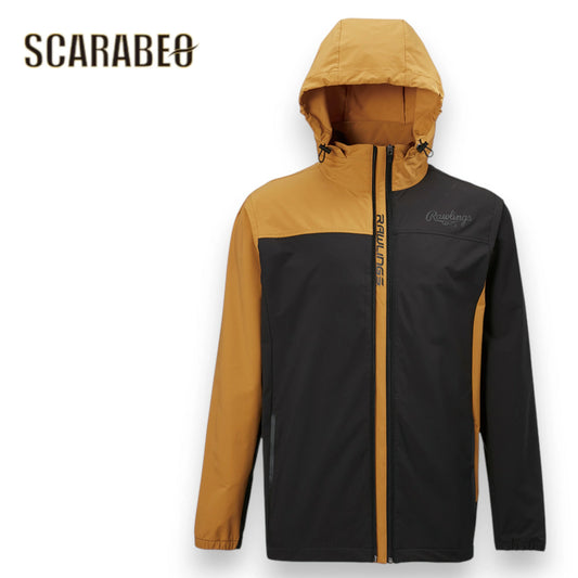 ローリングス ブラックレーベル ジャケット パワーストレッチ カラーコンビ フーディー AOS13F01 メンズ アウター ウーブン スポーツウェア トレーニング ウインドジャケット BLACK LABEL aos13f01