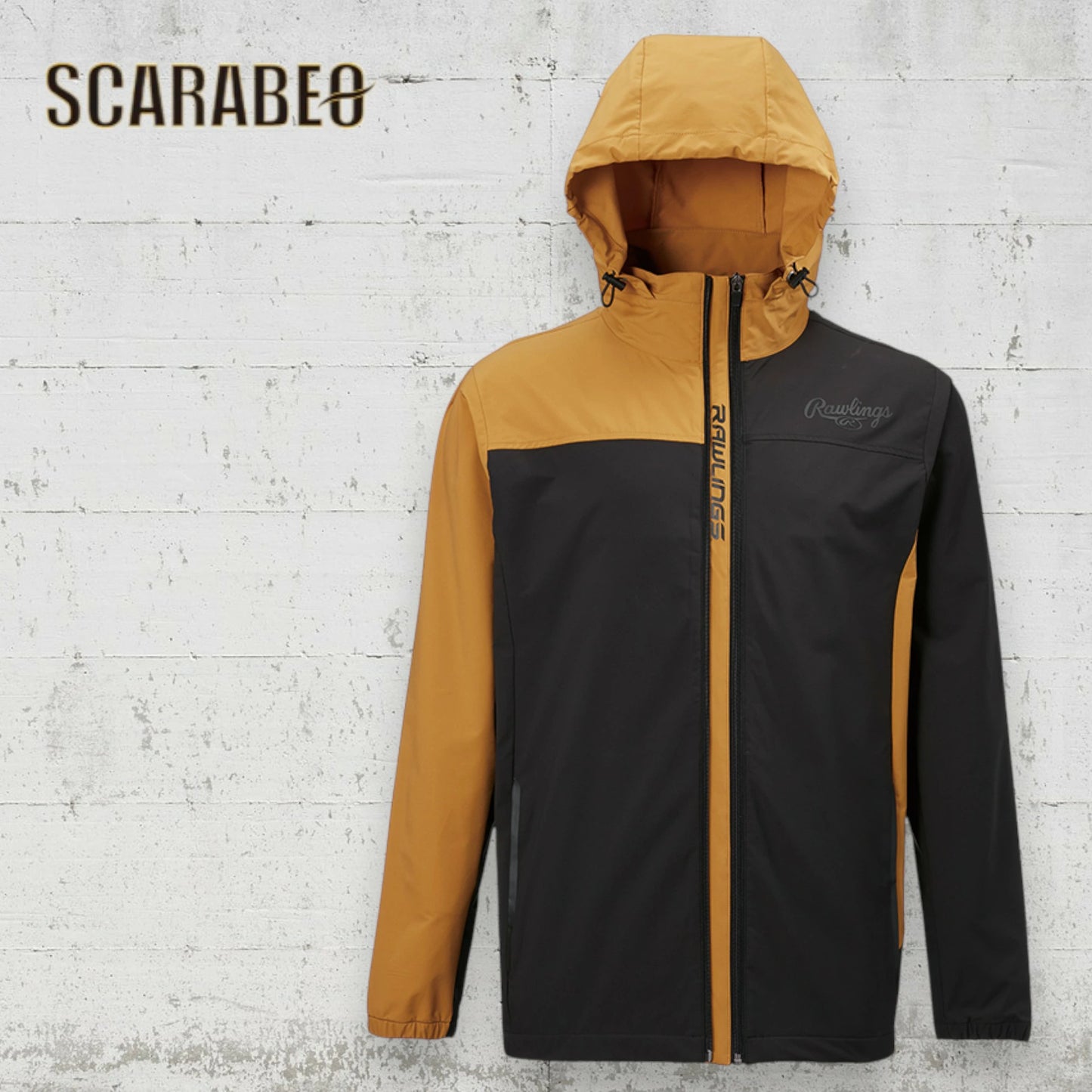 ローリングス ブラックレーベル ジャケット パワーストレッチ カラーコンビ フーディー AOS13F01 メンズ アウター ウーブン スポーツウェア トレーニング ウインドジャケット BLACK LABEL aos13f01