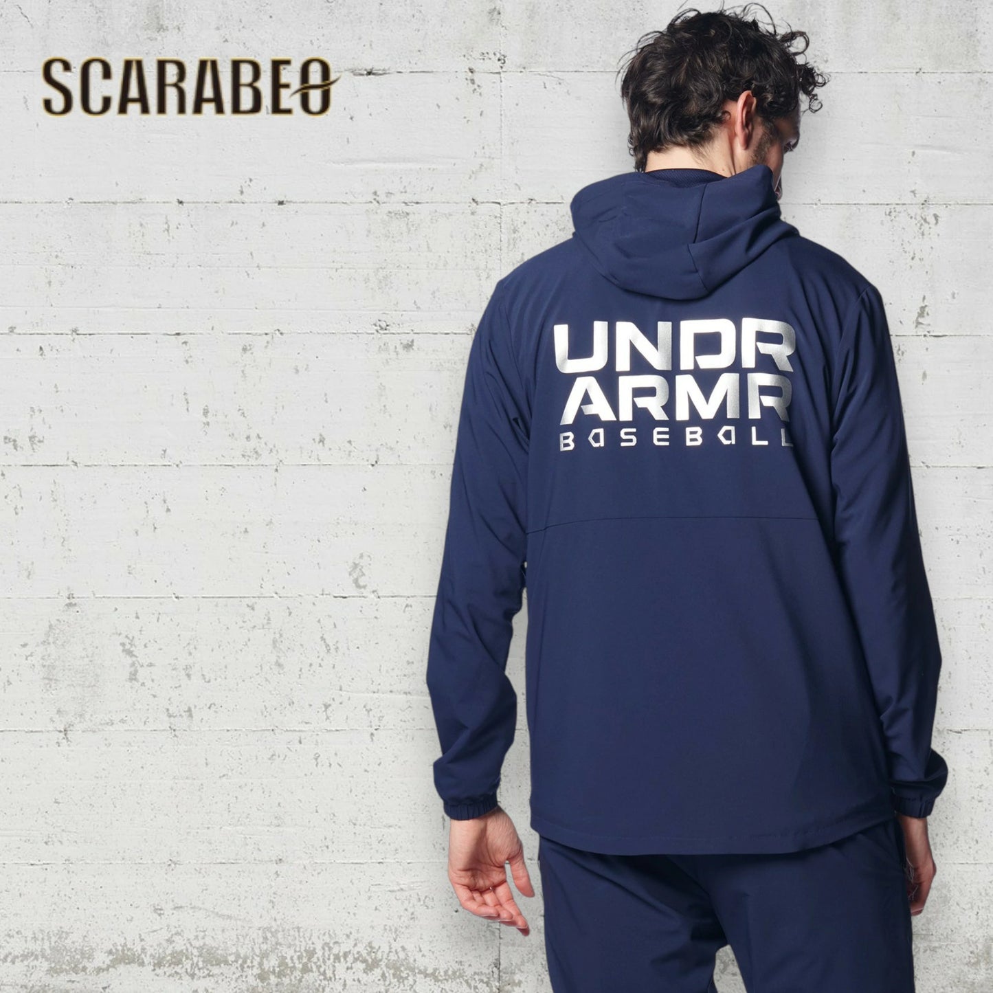 アンダーアーマー ジャケット メンズ UA ストレッチウーブン フルジップ フーディー 1378243 ベースボール 野球 トレーニング ウォームアップ 裏メッシュ 長袖 軽量 UNDER ARMOUR 1378243