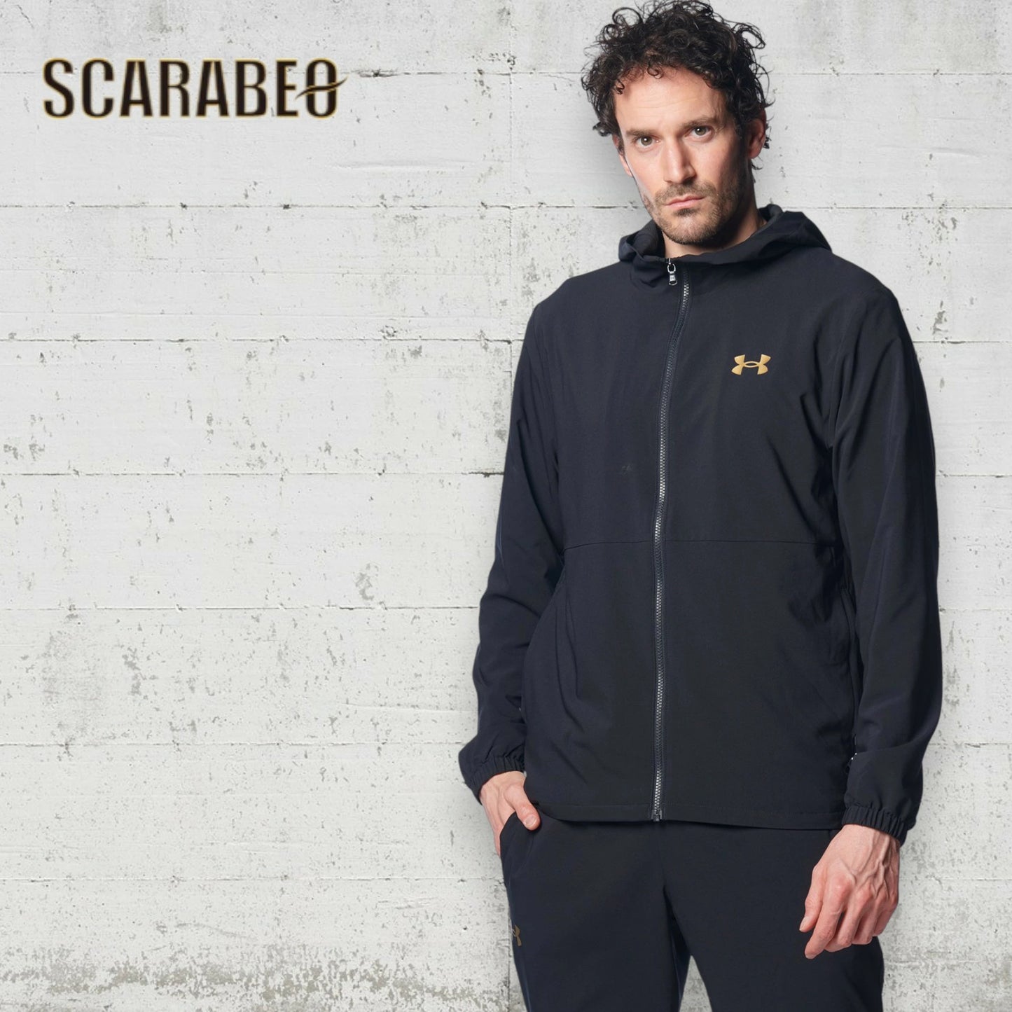 アンダーアーマー ジャケット メンズ UA ストレッチウーブン フルジップ フーディー 1378243 ベースボール 野球 トレーニング ウォームアップ 裏メッシュ 長袖 軽量 UNDER ARMOUR 1378243