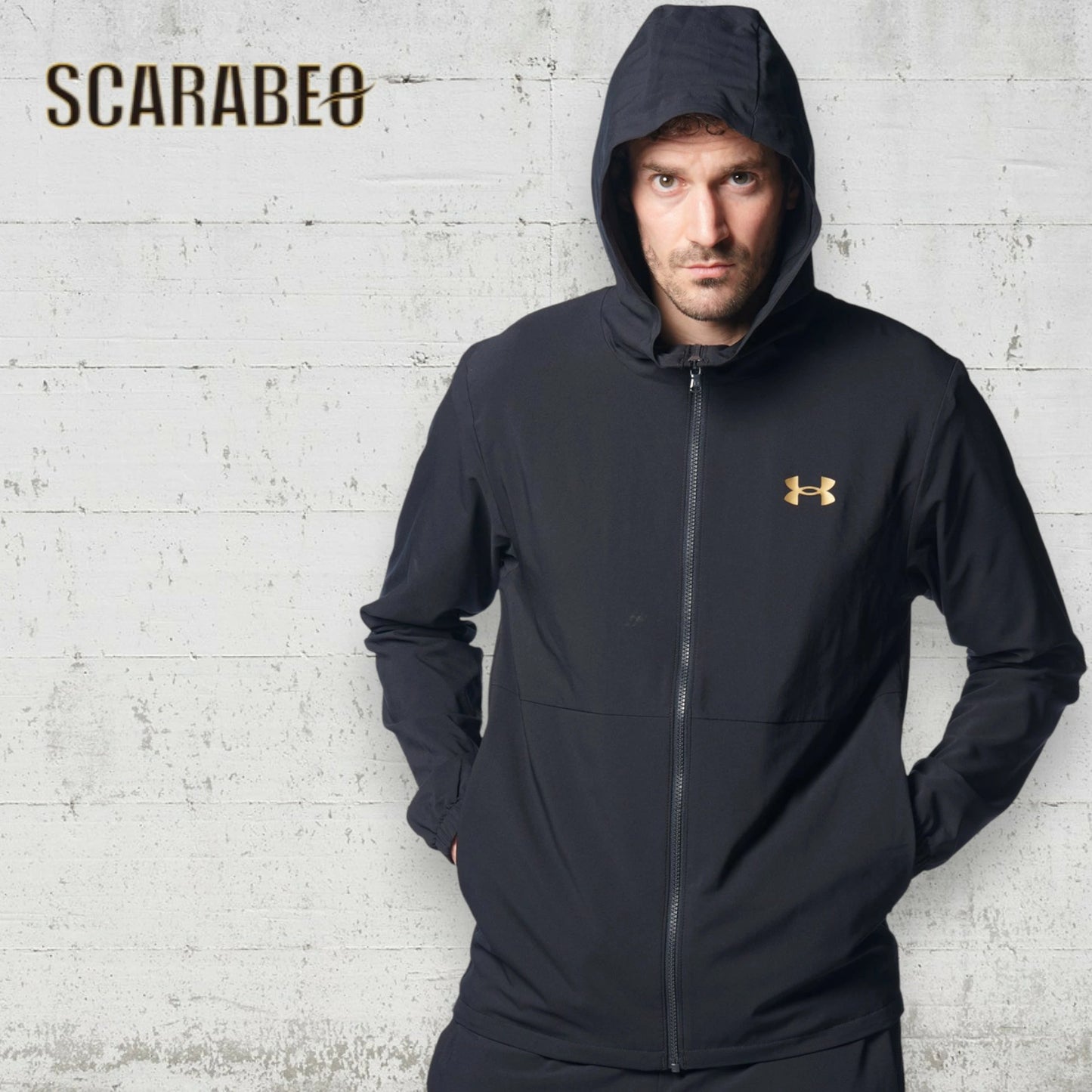 アンダーアーマー ジャケット メンズ UA ストレッチウーブン フルジップ フーディー 1378243 ベースボール 野球 トレーニング ウォームアップ 裏メッシュ 長袖 軽量 UNDER ARMOUR 1378243