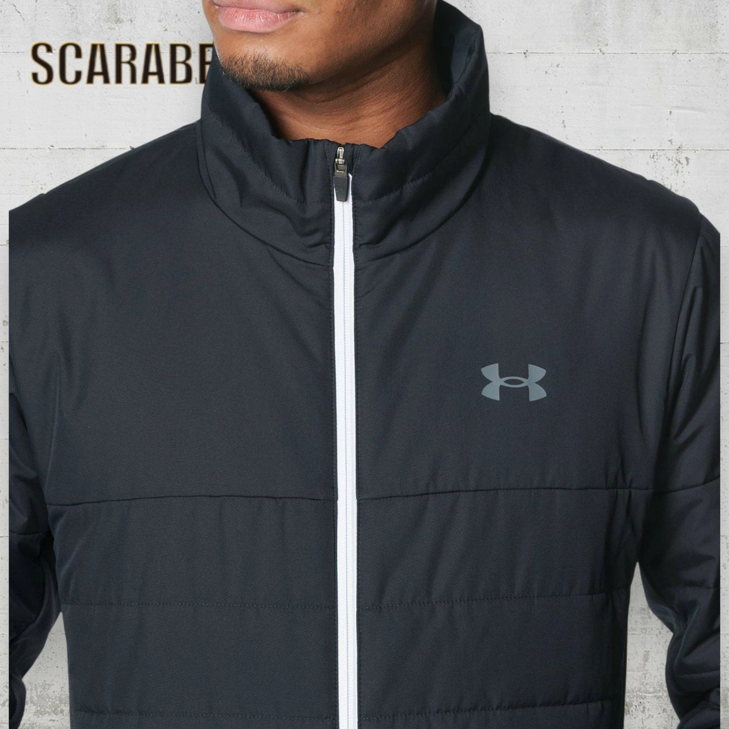 アンダーアーマー ジャケット メンズ UA ウォーム ジャケット 1381257 ベースボール 野球 トレーニング アウター 中綿 撥水 保温 防寒 フルジップ 長袖 UNDER ARMOUR 1381257-001